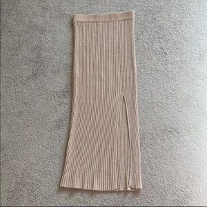 Cotton on ribbed midi skirt